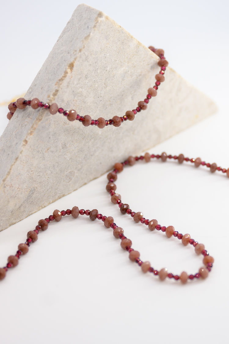 Passion's Pulse Necklace | Ruby Garnet