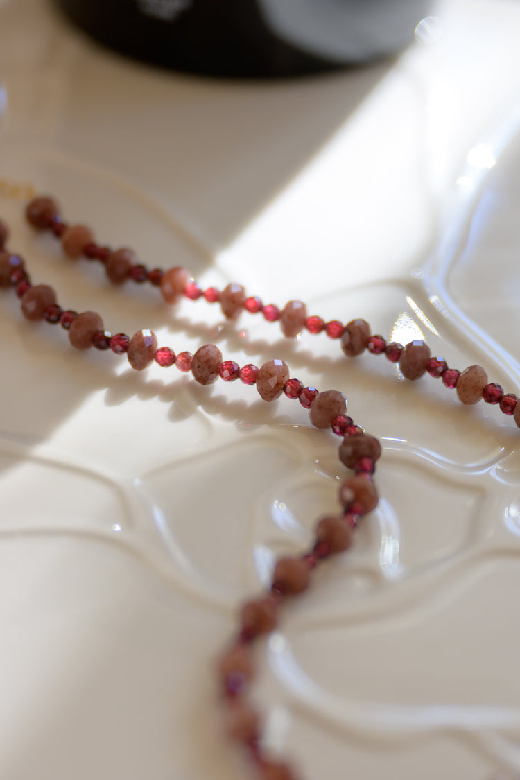 Passion's Pulse Necklace | Ruby Garnet