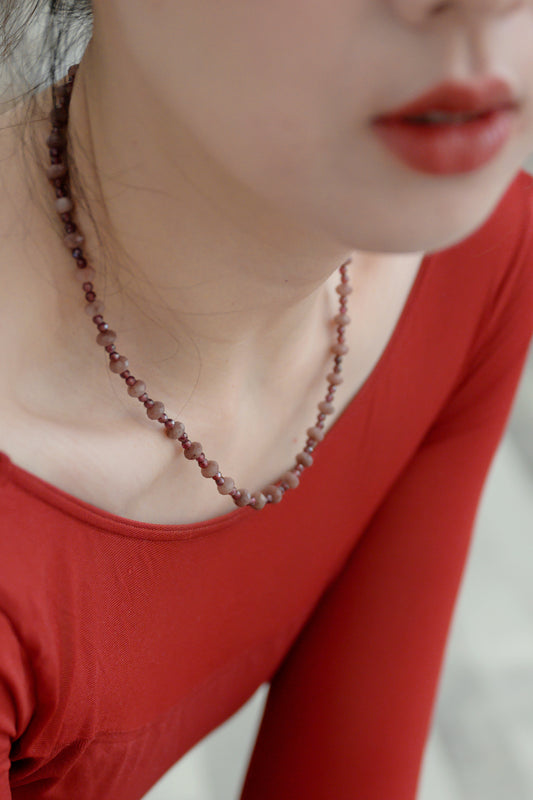 Passion's Pulse Necklace | Ruby Garnet