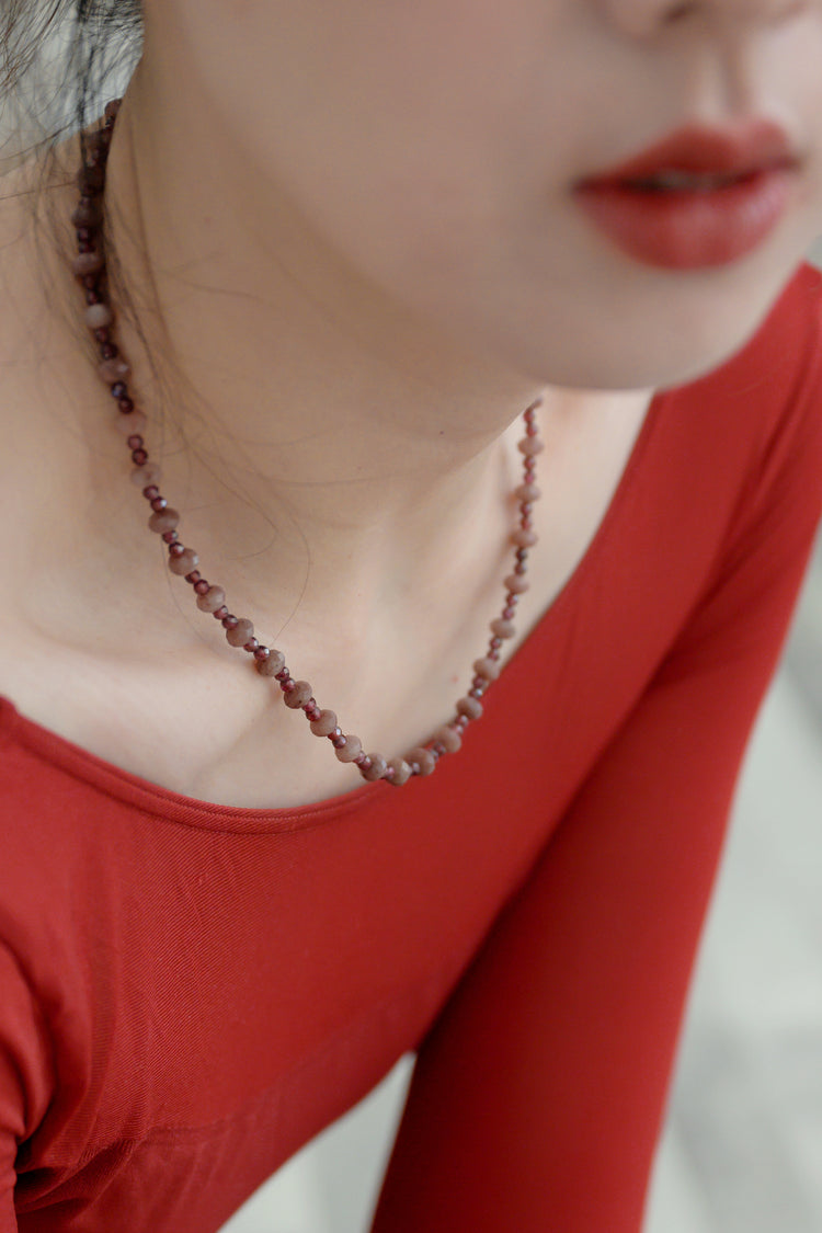 Passion's Pulse Necklace | Ruby Garnet