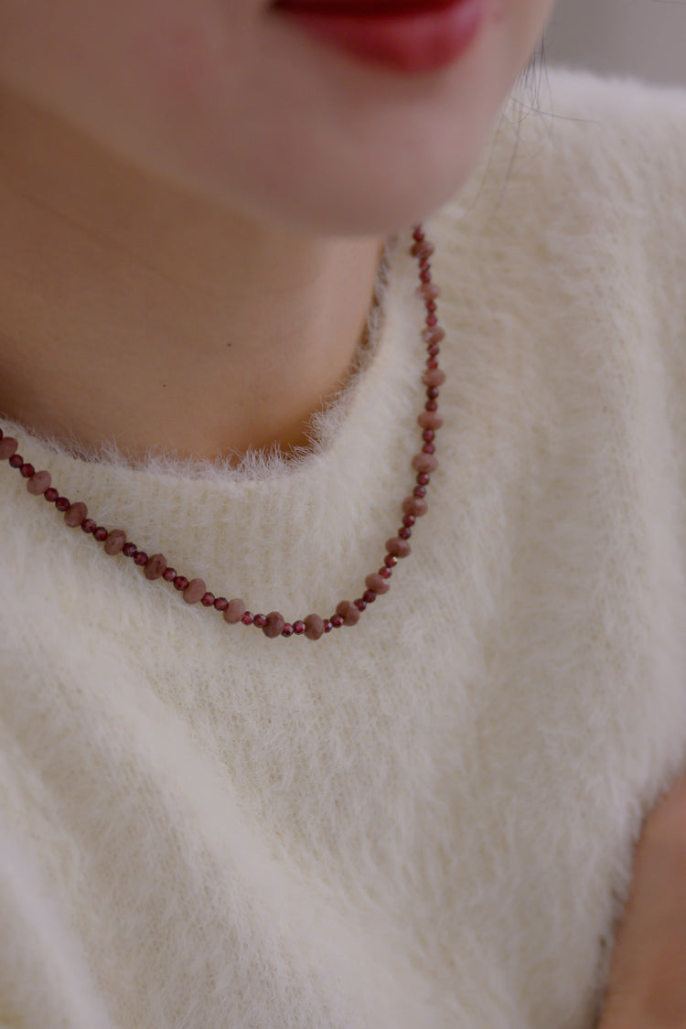 Passion's Pulse Necklace | Ruby Garnet