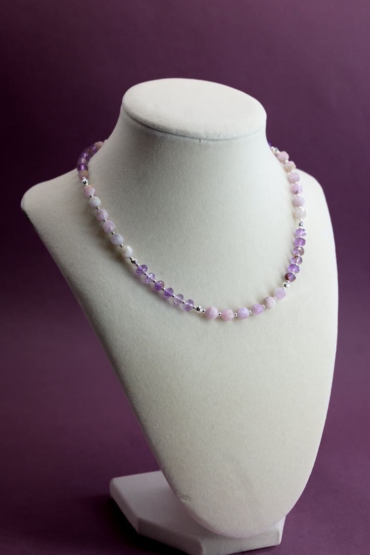 Purple Daisy Kunzite Super7 Necklace