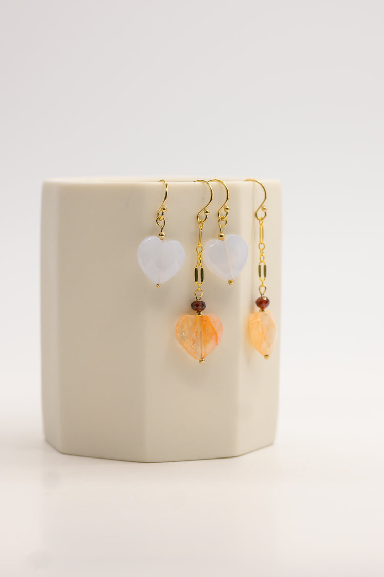 Whisper of Love Earrings | Red Hematoid Quartz