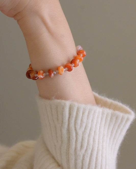[Final Sale] Red Hot Rhumba Carnelian Labradorite Bracelet