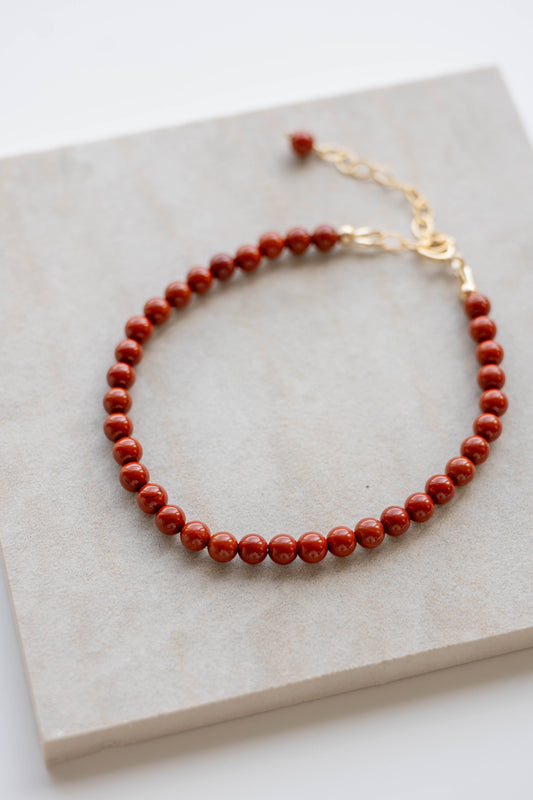 Red Lantern Street Bracelet | Red Jasper(A)