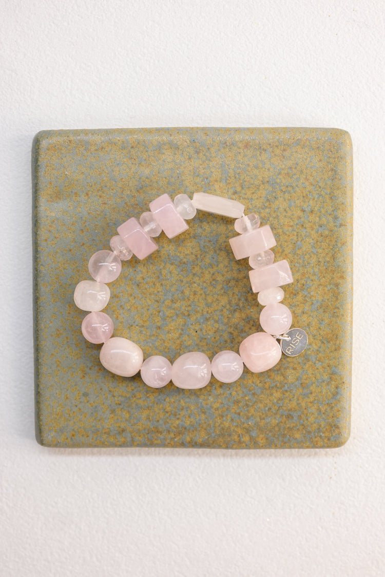 Bonded Bliss Bracelet | Madagascar Rose Quartz 2.0