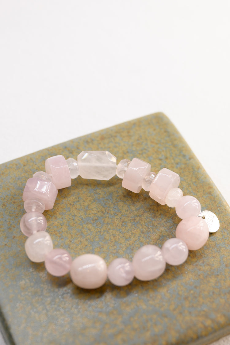 Bonded Bliss Bracelet | Madagascar Rose Quartz 2.0