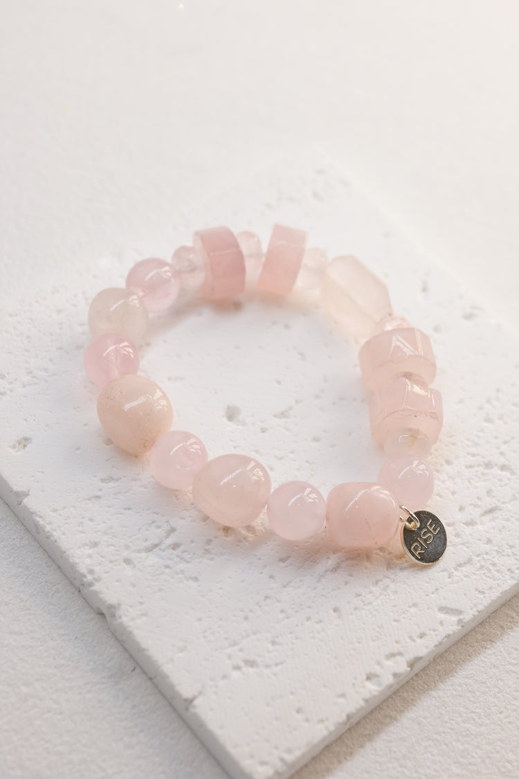 Bonded Bliss Bracelet | Madagascar Rose Quartz 2.0