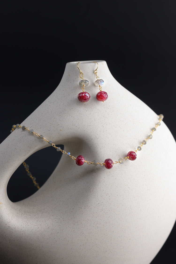 Ruby Reserve Drop Jewelry Set