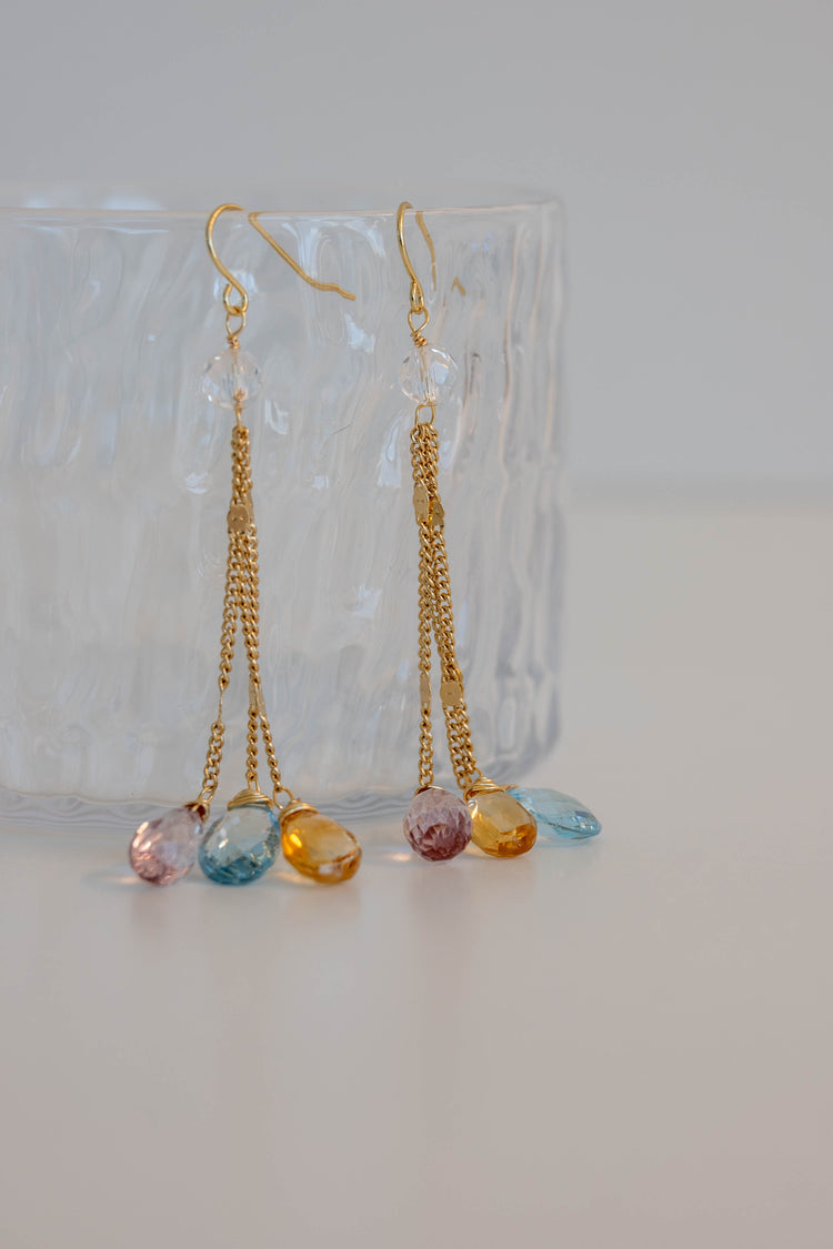 SKS Drop Earrings | Topaz