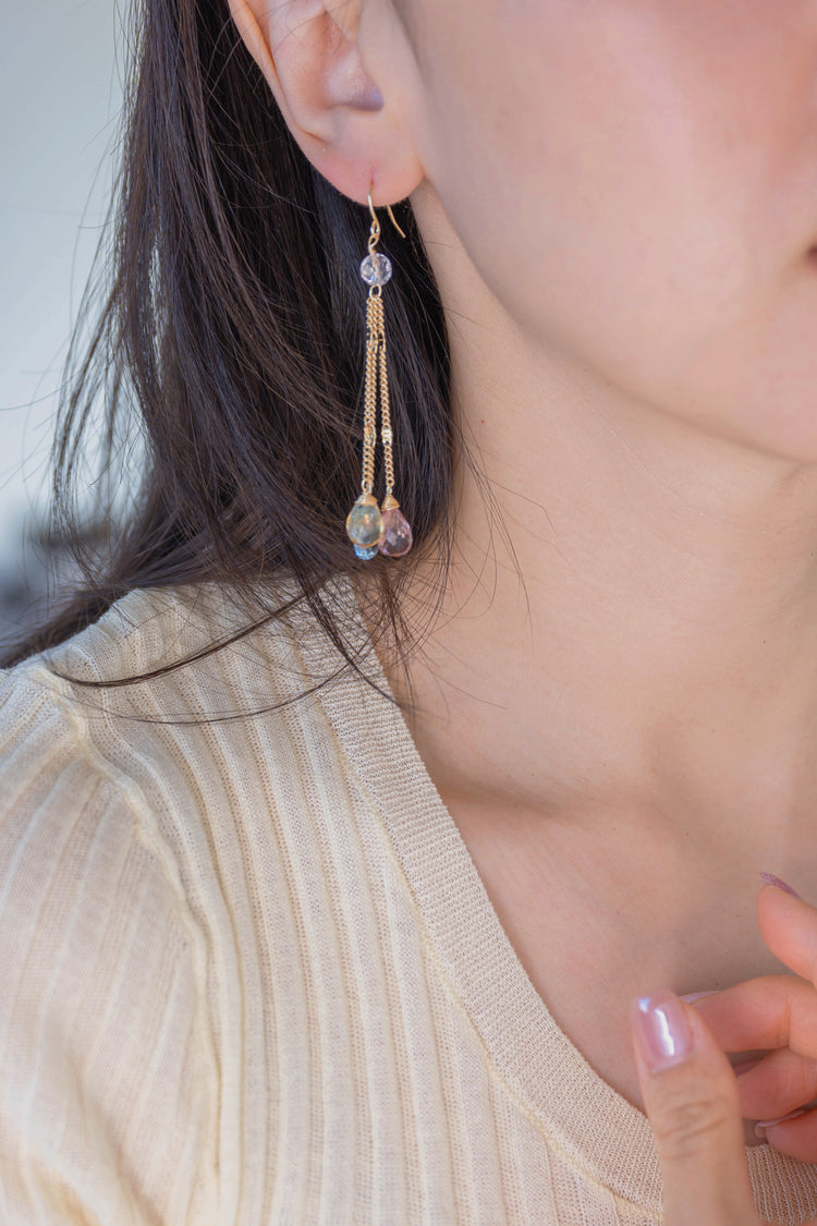 SKS Drop Earrings | Topaz