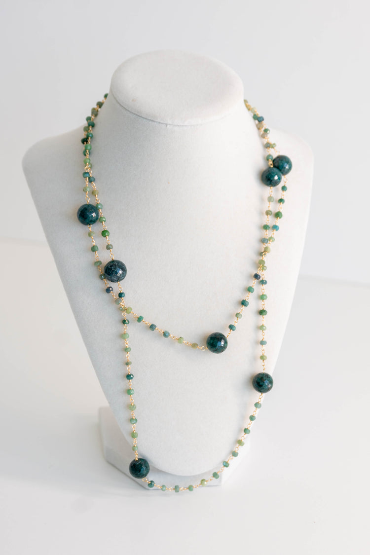 SKS Long Necklace | Emerald