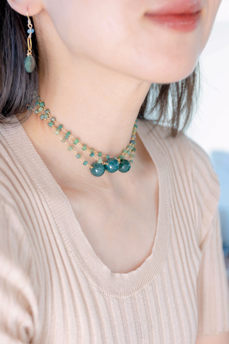 SKS Long Necklace | Emerald