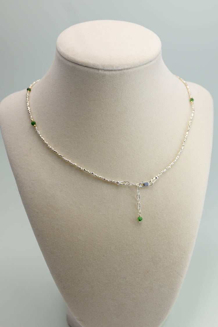 Sapling Sprig Necklace Emerald Zoisite