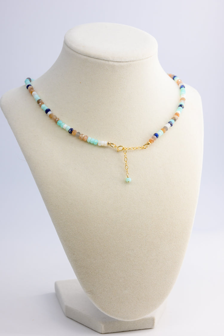 Sea‘s Rhythm Necklace | Peruvian Opal Moonstone