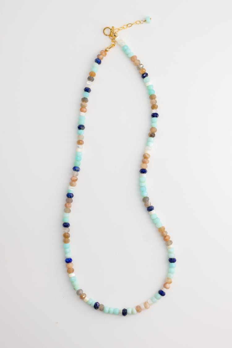 Sea‘s Rhythm Necklace | Peruvian Opal Moonstone