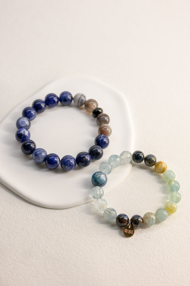 Visionary Spark Bracelet | Sodalite Botswana Agate Black Onyx