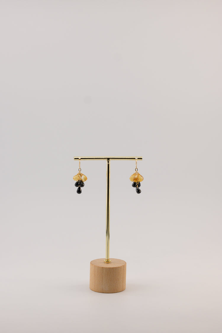 Starlight Symphony Citrine Spinel Earrings