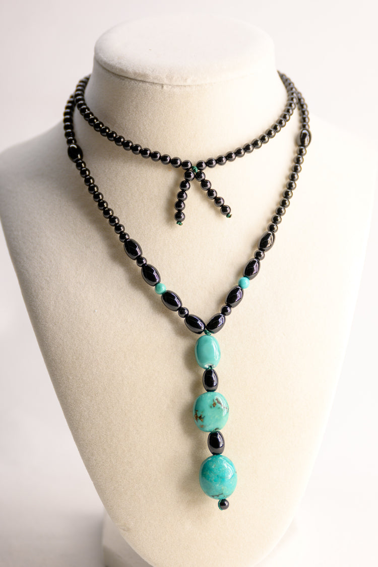 [On Sale]Only One Turquoise Necklace 3726