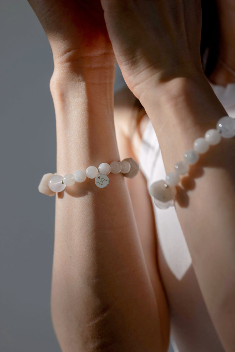 The Moon in Your Tender Light Bracelet | White Moonstone