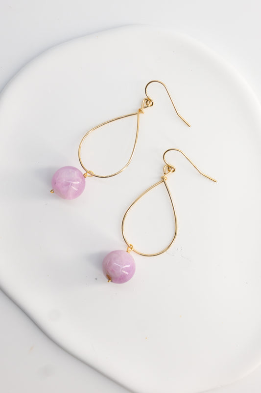 Thistle Thrill Kunzite Drop Earrings