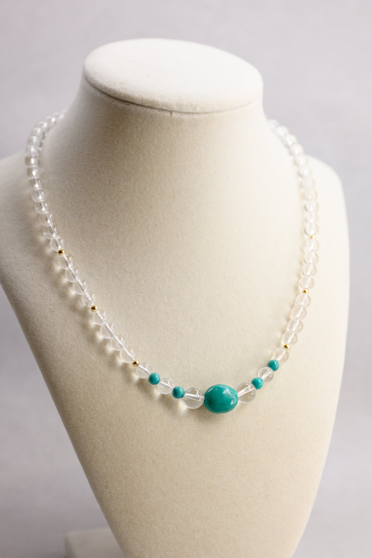 Thun Necklace | Turquoise(AAA) Clear Quartz(A)