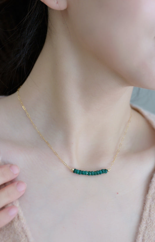 Twig Sway Emerald Necklace