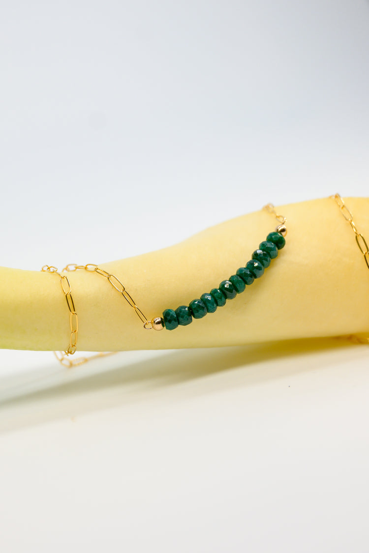 Twig Sway Emerald Necklace