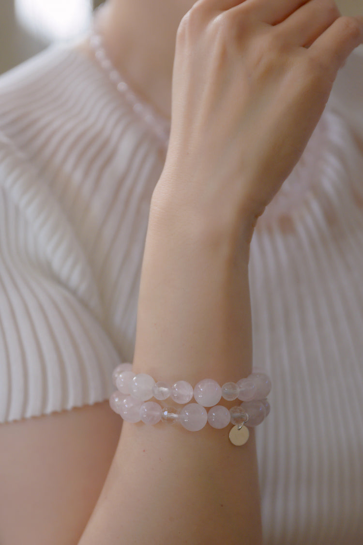 Bonded Bliss Bracelet | Madagascar Rose Quartz