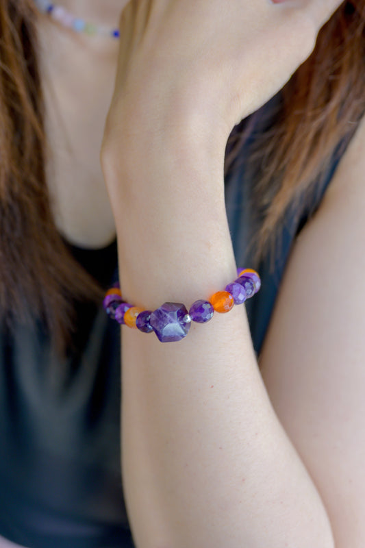Visionary Spark Bracelet | Amethyst (A) Carnelian