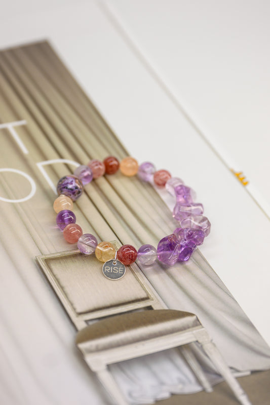 Visionary Spark Bracelet | Rainbow Super Seven Charoite Amethyst