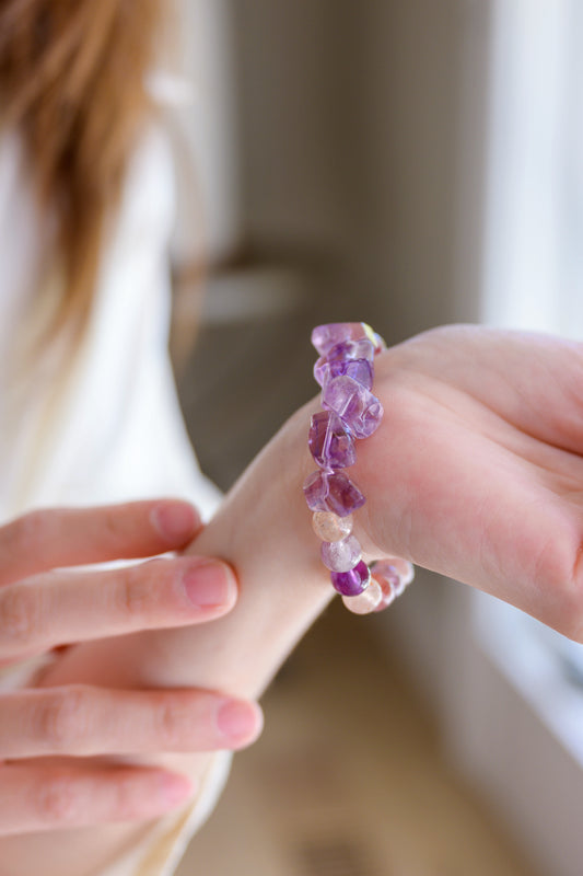 Visionary Spark Bracelet | Rainbow Super Seven Charoite Amethyst