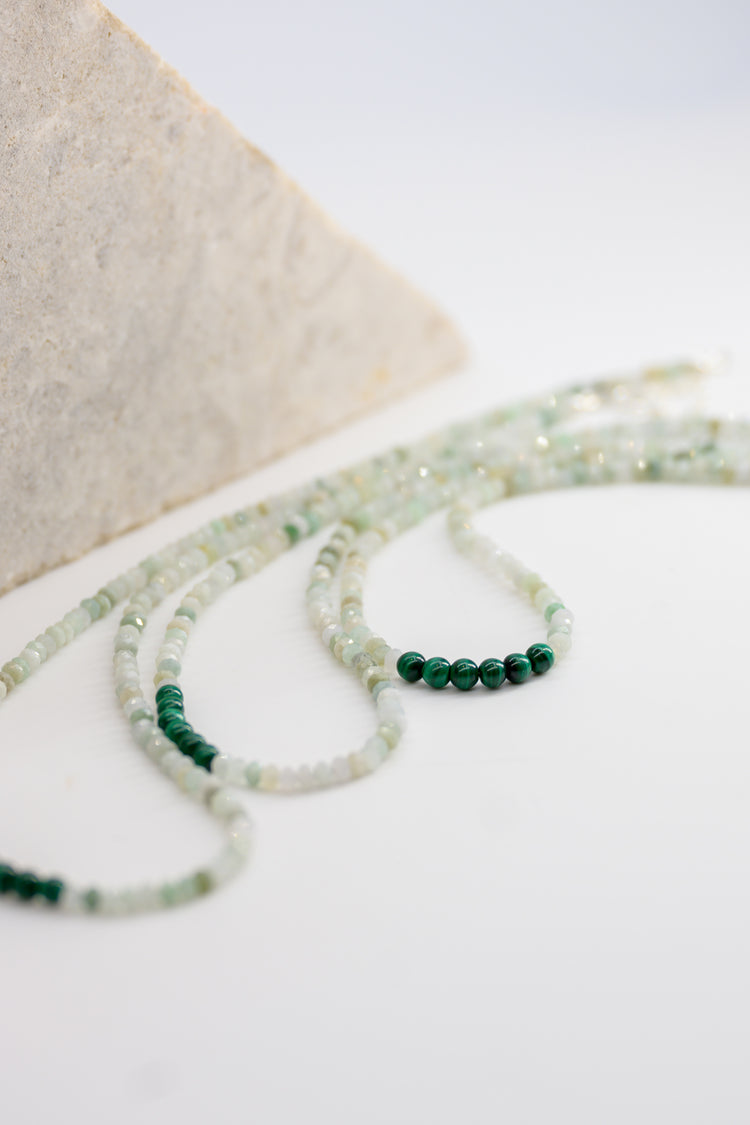 Basic1.0 | Burma Jade Malachite(A) Necklace