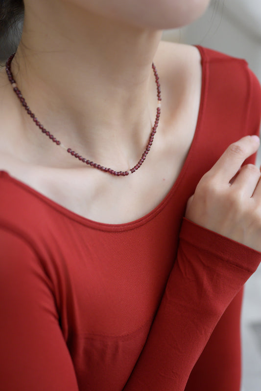 Basic1.0 | Garnet(AA) Necklace