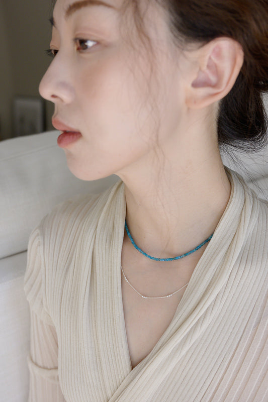 Basic1.0 | Pacific Blue Apatite Necklace