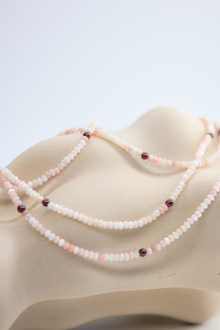 Basic1.0 | Pink Opal(AA) Necklace