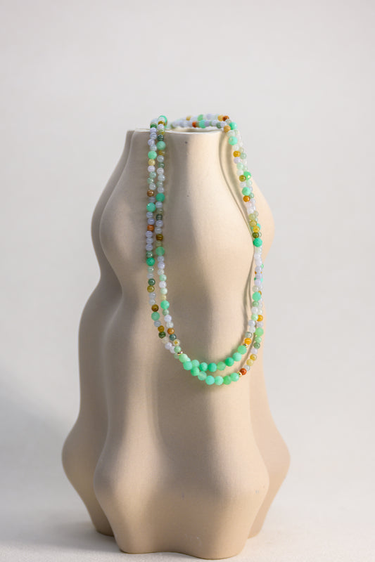 Astro Verdure Necklace | Burma Jade(A) Emerald(A)