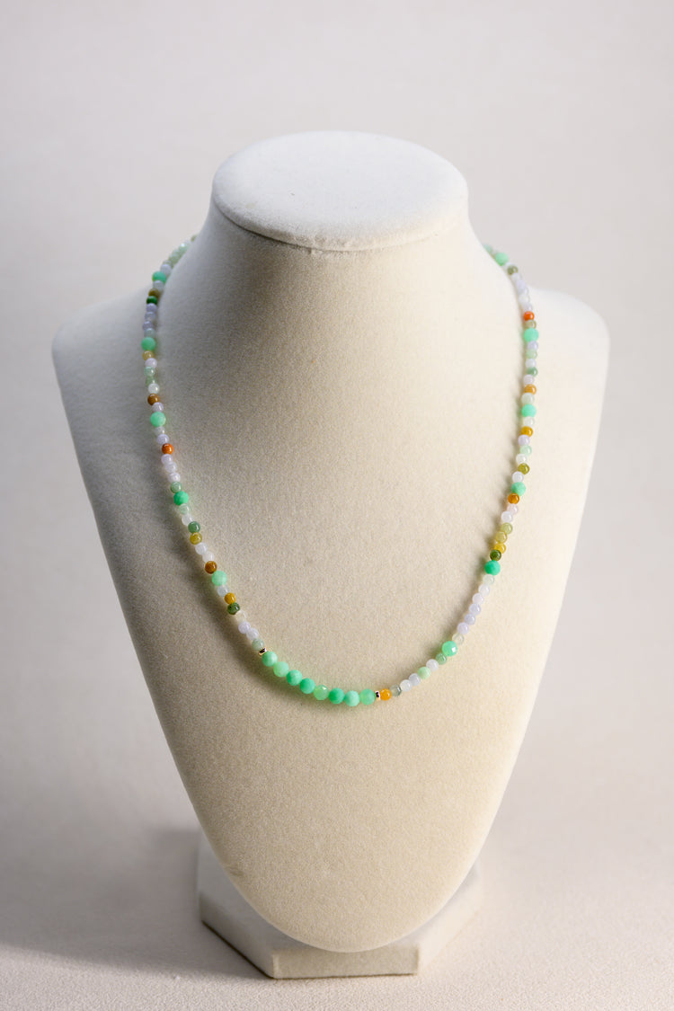 Astro Verdure Necklace | Burma Jade(A) Emerald(A)