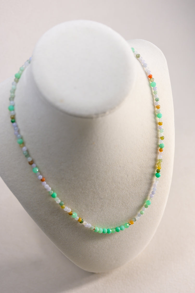 Astro Verdure Necklace | Burma Jade(A) Emerald(A)