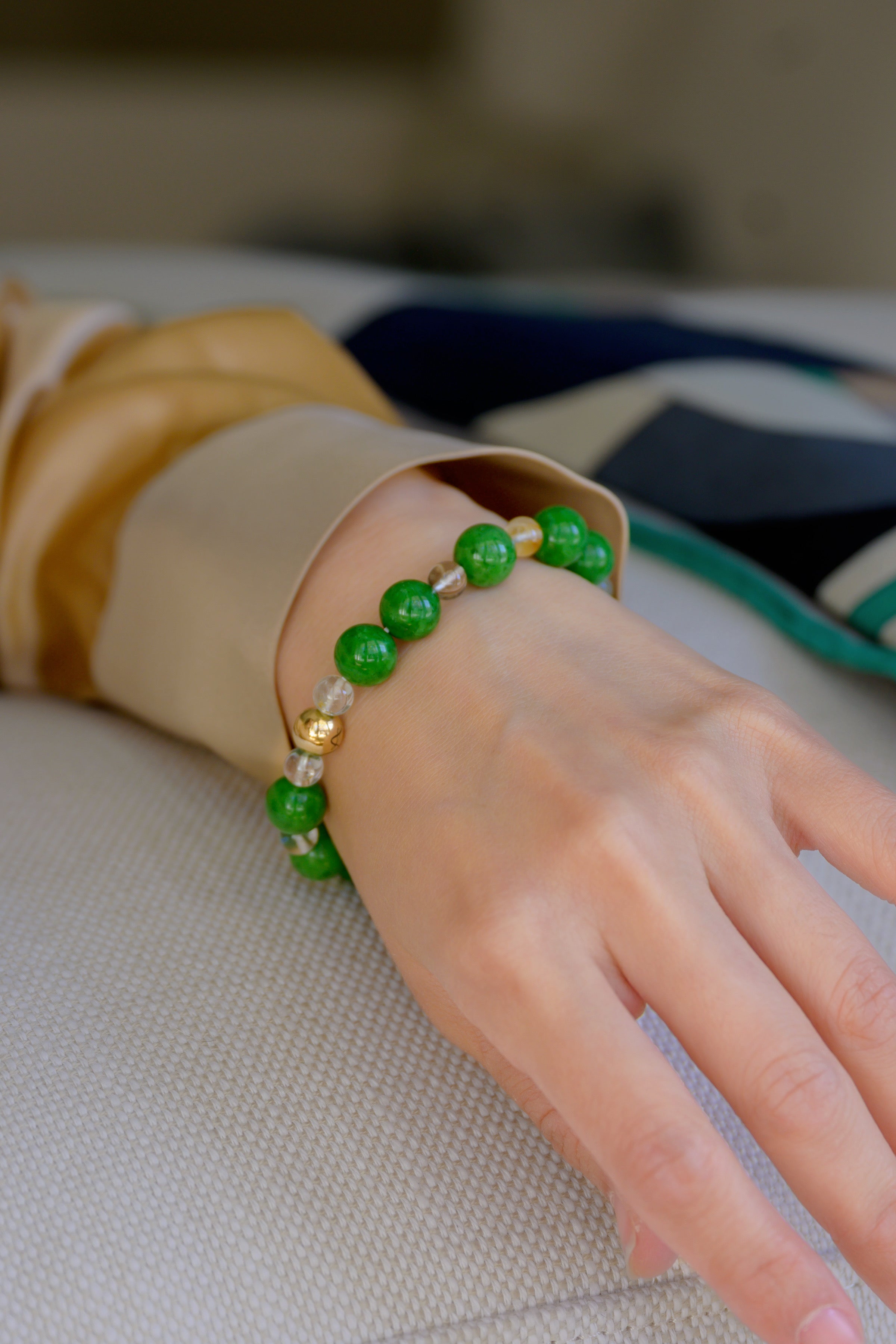 Fortune Flow Bracelet | Maw Sit Sit (Jade-albite) Topaz