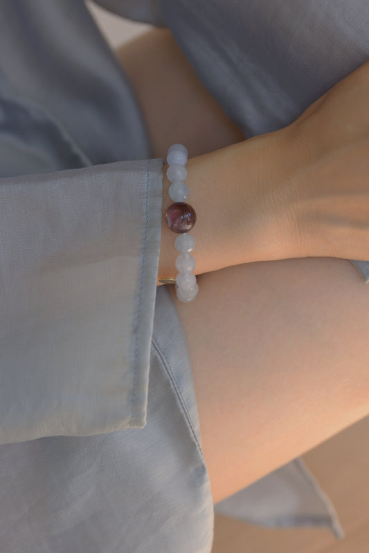 Visionary Spark Bracelet | Purple Mica Aquamarine Auralite-23