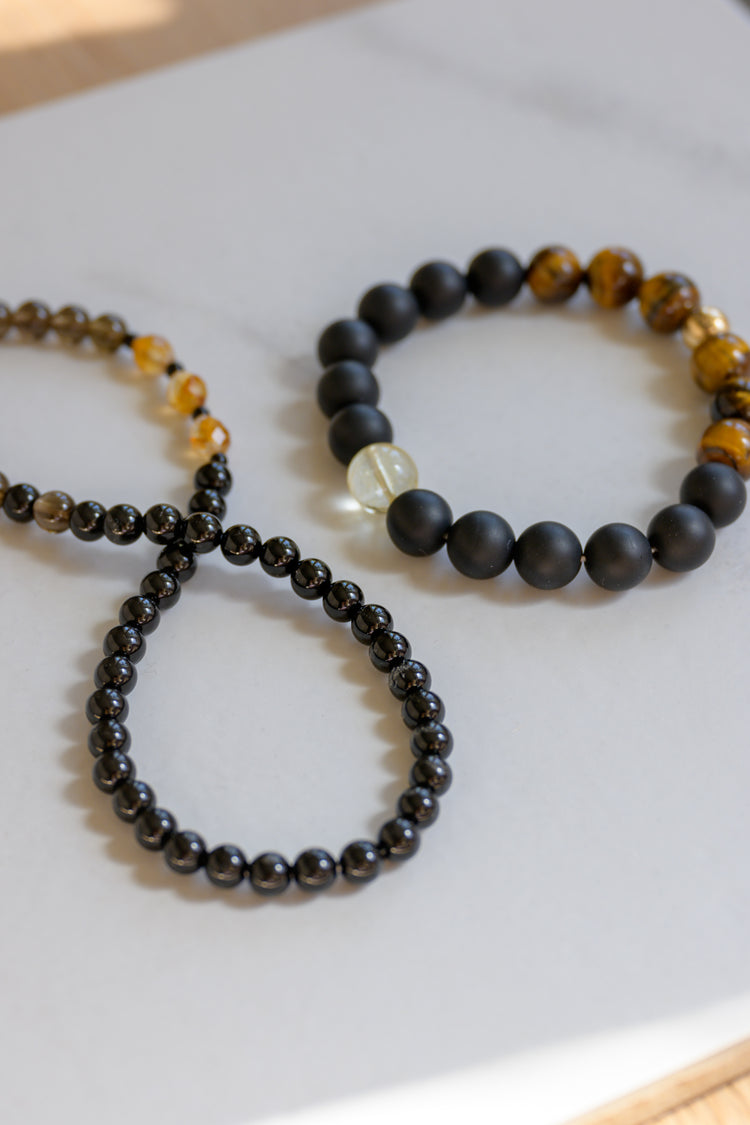 Golden Ambition Man Bracelet | Honey Citrine Onyx Tiger Eye