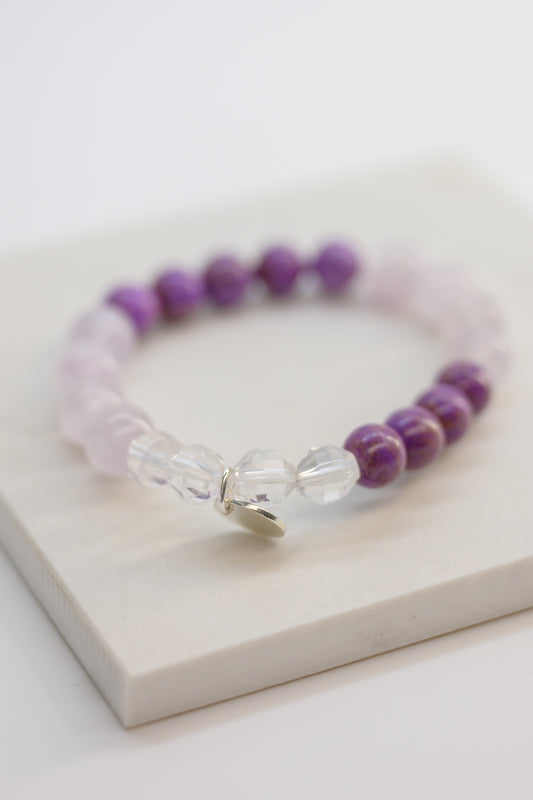 Visionary Spark Bracelet | Phosphosiderite Lavender Amethyst