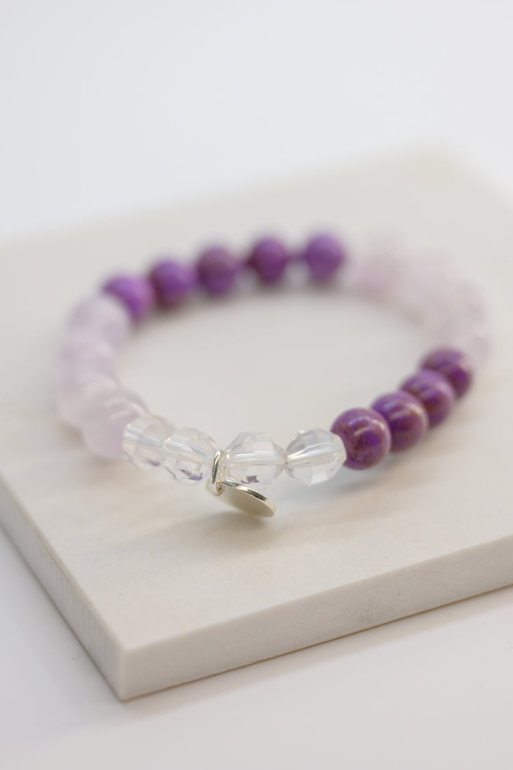 Visionary Spark Bracelet | Phosphosiderite Lavender Amethyst