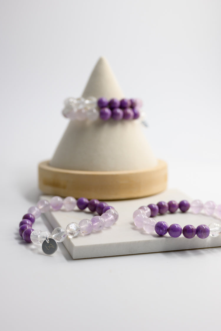 Visionary Spark Bracelet | Phosphosiderite Lavender Amethyst