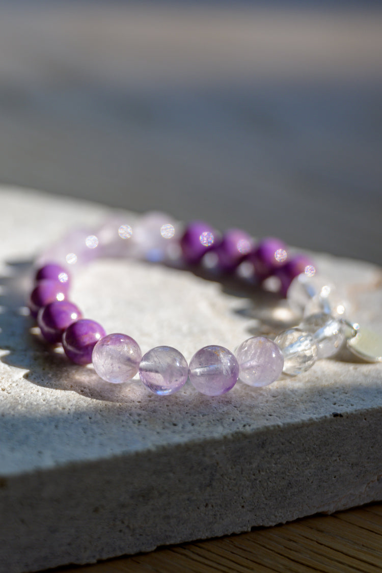 Visionary Spark Bracelet | Phosphosiderite Lavender Amethyst