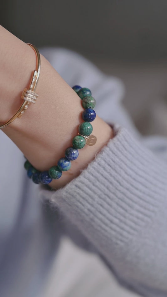 Blessed Moment Bracelet | Citrine(AAA) Azurite(A)