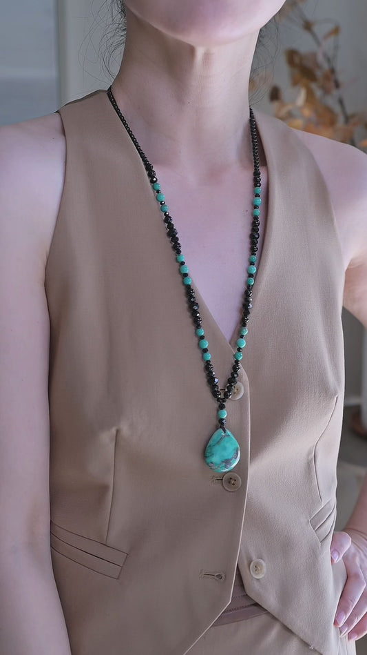 [Final Sale] Turquoise Necklace 4528