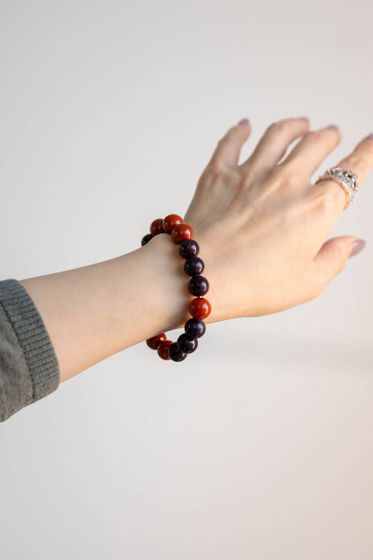 Blessed Moment Bracelet | Red Jasper (A) Imperial Purple Sugilite (AA)
