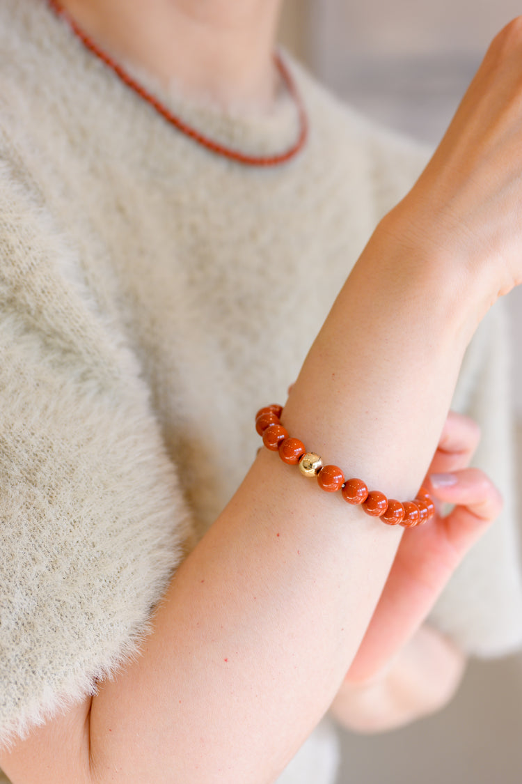 Blessed Moment Bracelet | Red Jasper(AA)